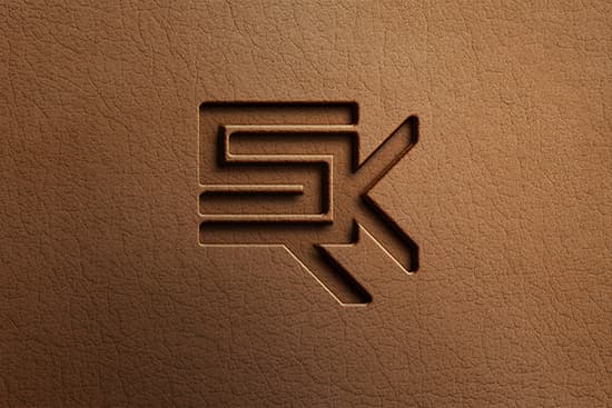 Sooraj Kabeer Photography logo on leather