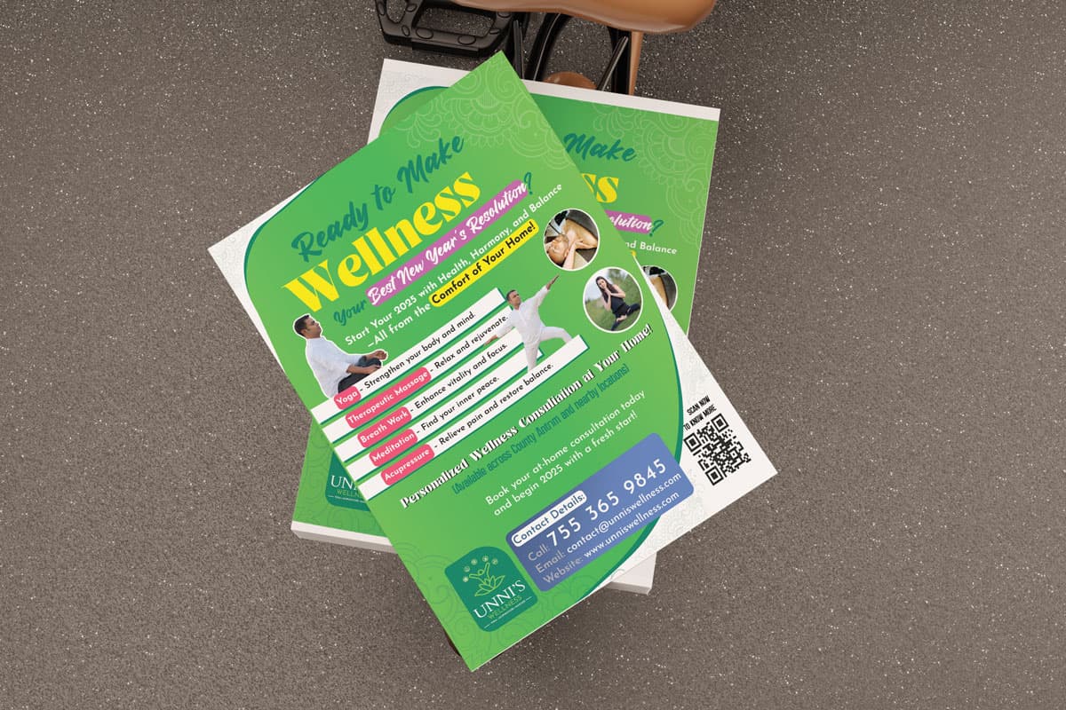 Unni's Wellness flyer