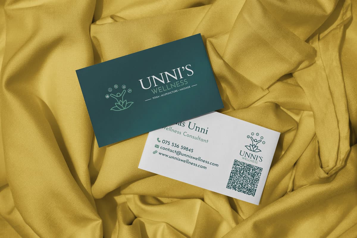 Unni's Wellness visiting card