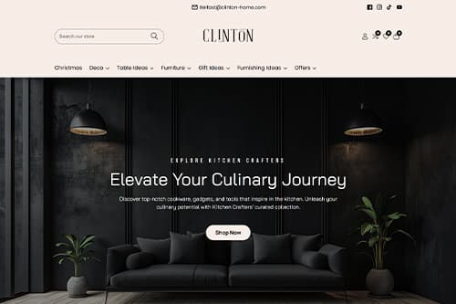 Clinton Retail website