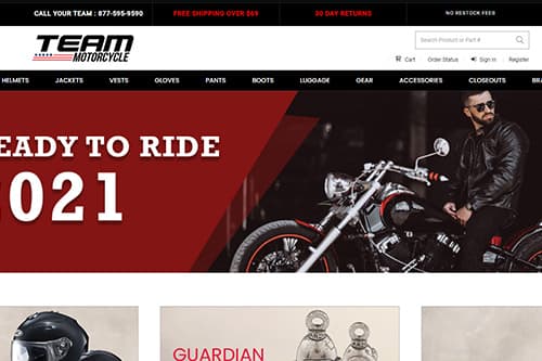 Team Motorcycle website