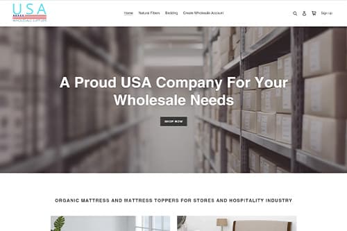 USA Wholesale Supplier website